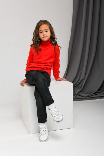 Гольф дитячий Морквяно-червоний