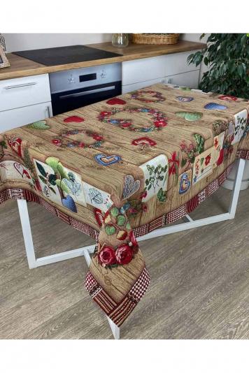 Гобеленова скатертина на стiл Wooden