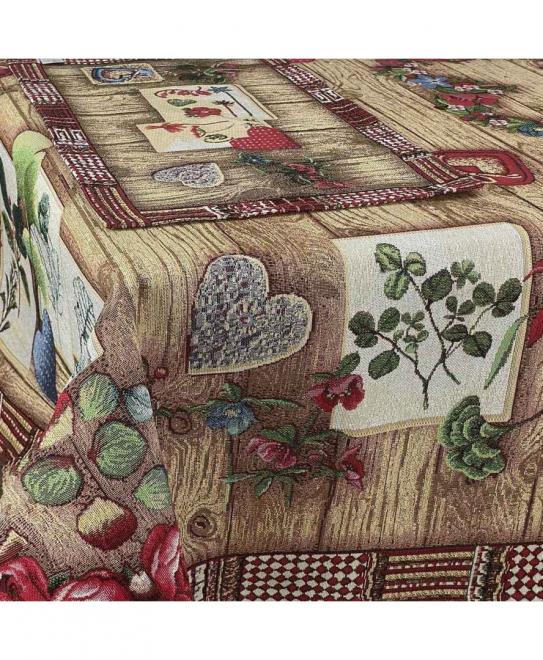 Гобеленова скатертина на стiл Wooden