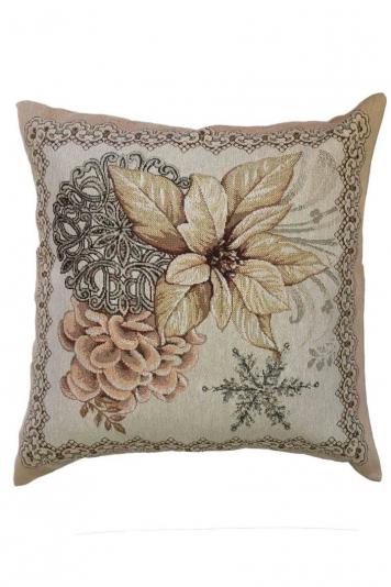 Гобеленова подушка новорiчна Золотi свята