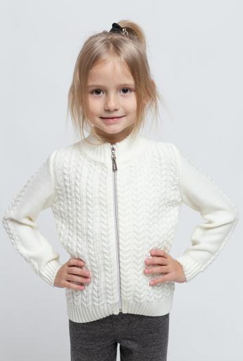 Дитяча кофта на блискавцi Софi молочна