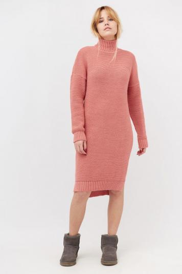 В'язане плаття жіноче персик