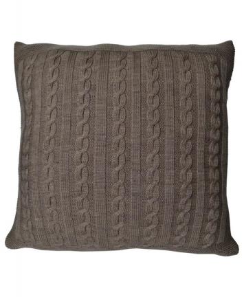 Декоративна наволочка в'язана SOFT горiх