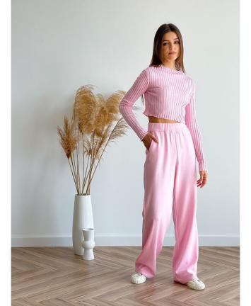 Брюки в'язані Ester Рожеві