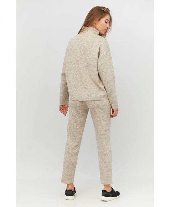 Брюки вязаные Casual латте