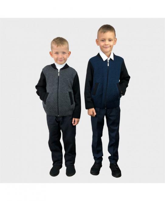 Бомбер для хлопчика Сiрий