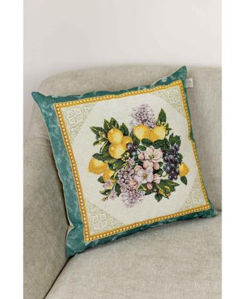 Наволочка декоративна Verna Фрукти та лимони в зол