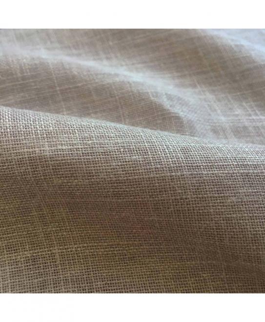 Тканина льняна для штор Mikonos Color 105 Topo