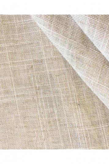 Тканина льняна для штор Mikonos Color 100 Naturel