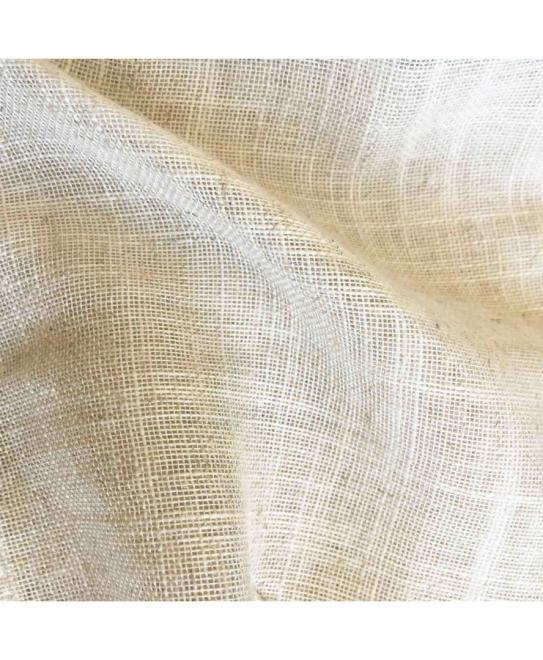 Тканина льняна для штор Mikonos Color 100 Naturel