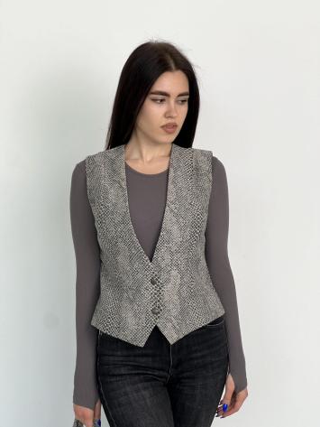 Жіночий жилет Python сірий
