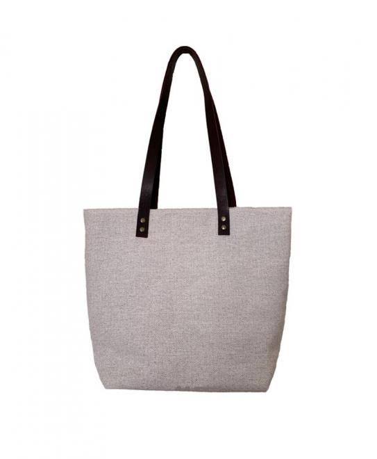 Сумка з шкіряними ручками маленька з вишивкою Ocea