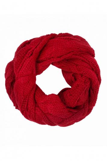 Снуд дитячий коса червоний