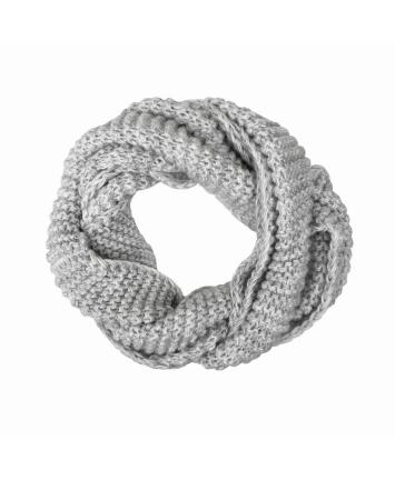 Снуд дитячий в'язаний сірий