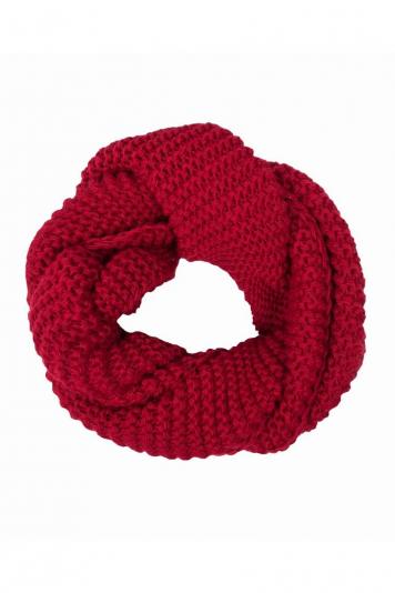Снуд дитячий в'язаний червоний