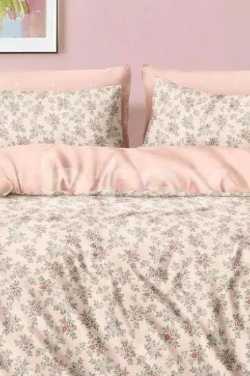 Постільна білизна сатин євро Рози рожевому Постільна білизна сатин євро Рози рожевому