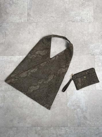 Косметичка Python коричнева