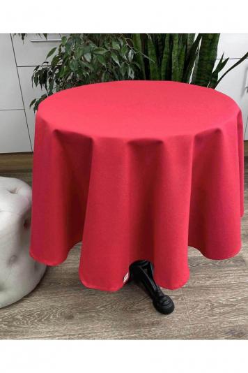 Скатертина на стіл кругла Червона