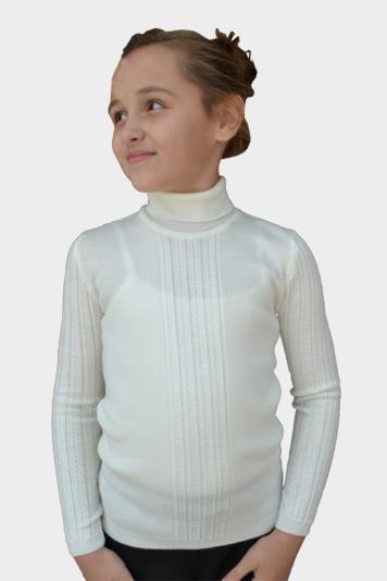 Водолазка для дiвчинки Pretty молочний