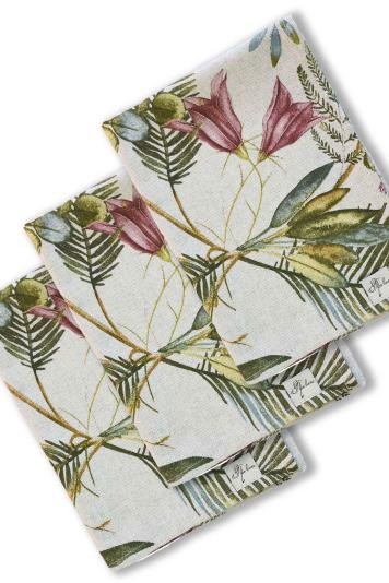 Набір серветок Villa квіти Набір серветок Villa квіти