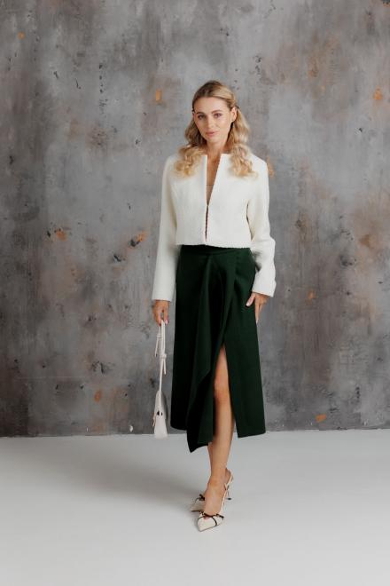 Жіноча кашемірова спідниця зелена