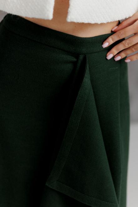 Жіноча кашемірова спідниця зелена