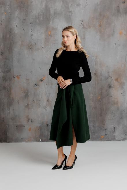Жіноча кашемірова спідниця зелена