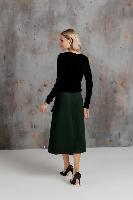Жіноча кашемірова спідниця зелена