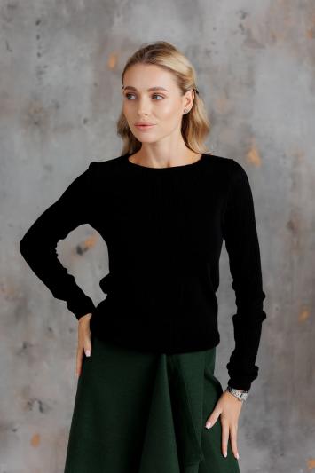 Женский лонгслив Милана черный