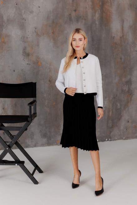 Спідниця плісе міді в'язана Чорна