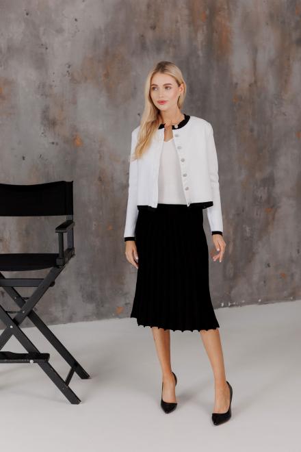 Спідниця плісе міді в'язана Чорна