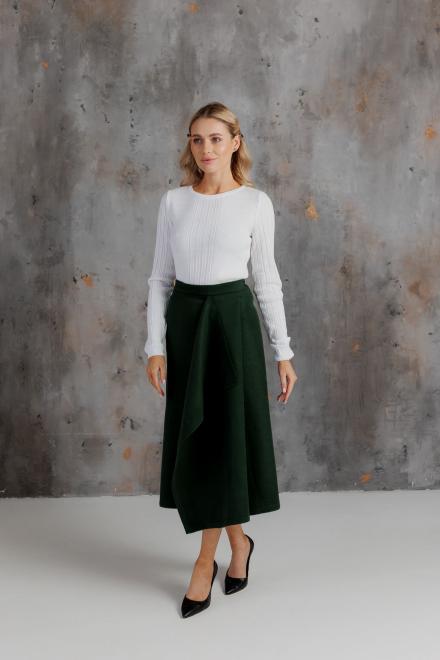 Жіноча кашемірова спідниця зелена