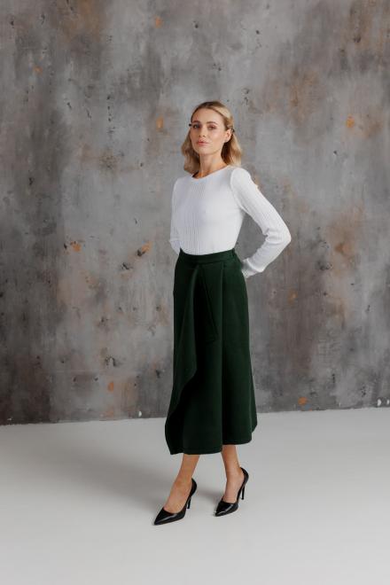 Жіноча кашемірова спідниця зелена