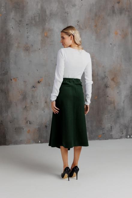 Жіноча кашемірова спідниця зелена