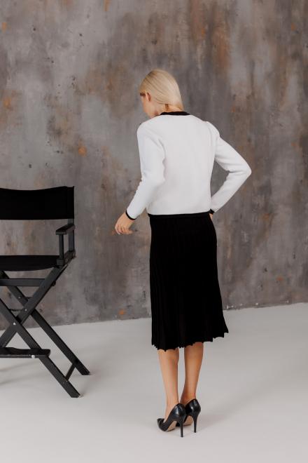 Спідниця плісе міді в'язана Чорна