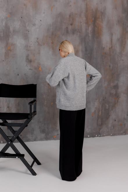 Кардиган в'язаний жіночий Casual Wool Сірий