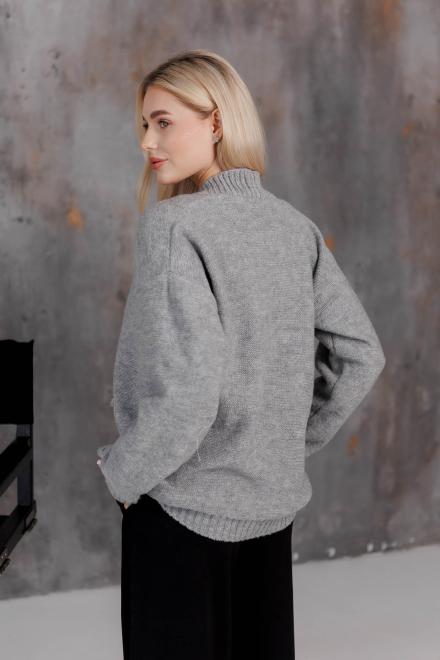 Кардиган в'язаний жіночий Casual Wool Сірий