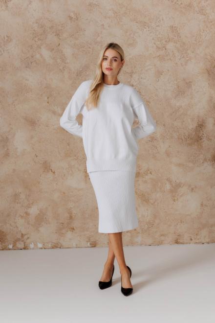 Костюм жіночий зі спідницею Katrin білий
