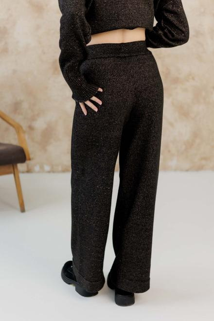 Женский вязаный брюки TANGO Черная жемчужина