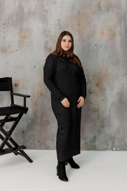 Сукня чорна з люрексом Андреа