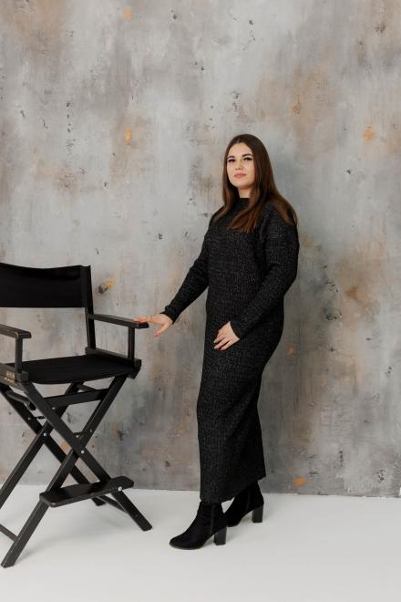 Сукня чорна з люрексом Андреа