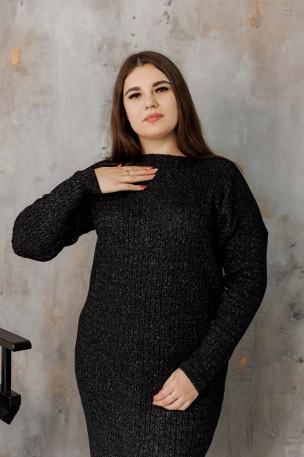 Сукня чорна з люрексом Андреа