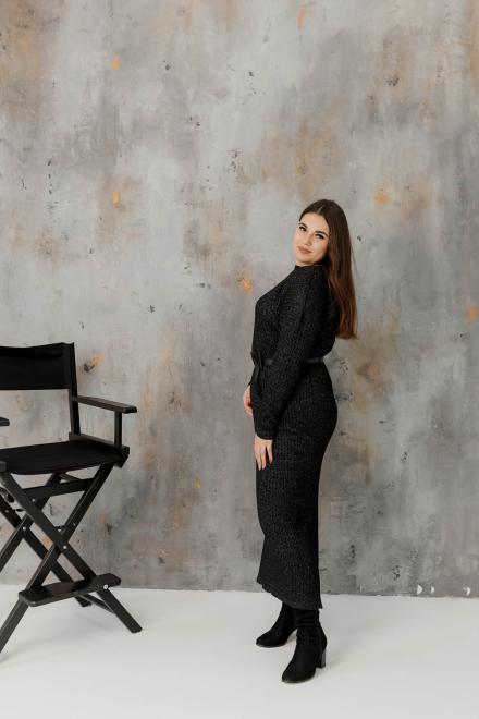 Сукня чорна з люрексом Андреа