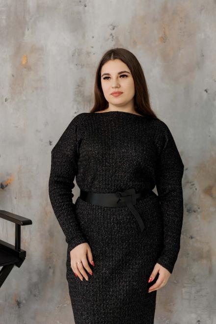 Сукня чорна з люрексом Андреа