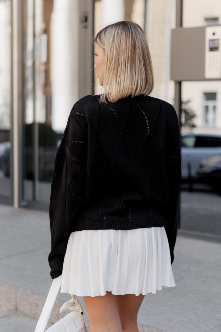 Кардиган женский ажурный черный