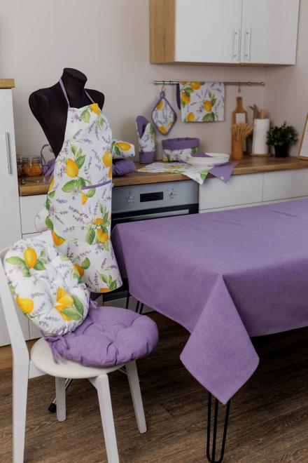 Скатерть на стол "Lemons & Lavender"Лаванда