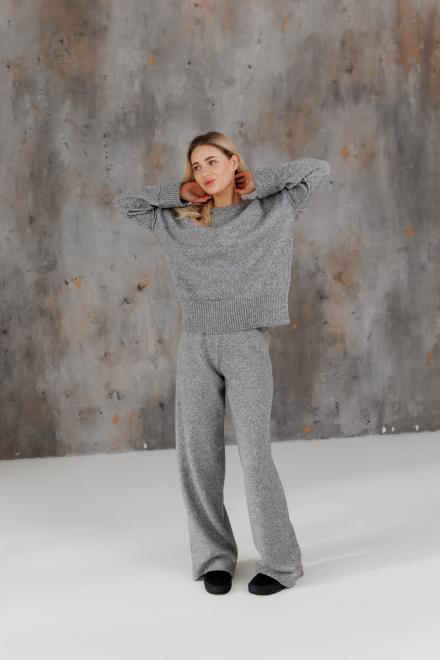 Женский вязаный джемпер TANGO Серая жемчужина