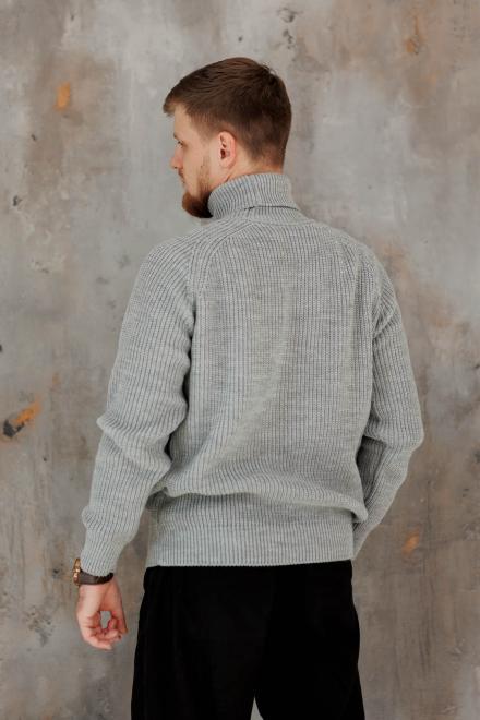 Чоловічий гольф светр сірий