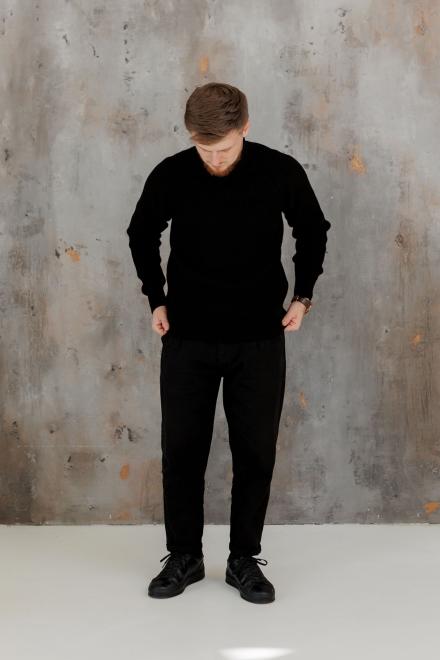 Чоловічий гольф светр чорний