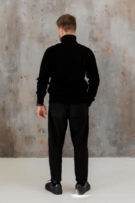 Чоловічий гольф светр чорний
